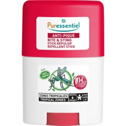 PURESSENTIEL Répulsif Anti-Pique Waterproof Zones Tropicales le stick de 20ml