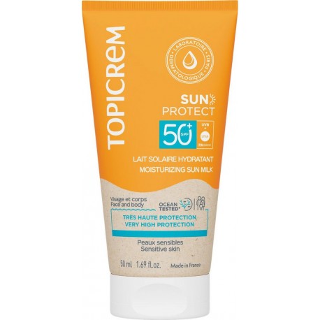 TOPICREM Protection Solaire Lait Solaire Hydratant Sun Protect SPF50+ 50ml