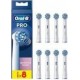 ORAL Pack de 8 brossettes Ultra thin Blanc B