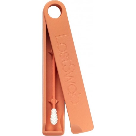 NC Lastswab Cure-oreille Réutilisable Avec Boîte Orange/rose 1 Unité (saumon)