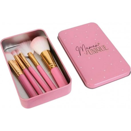 Coffret À Maquillage 5 Pinceaux Cadeau Pour Maman Unique