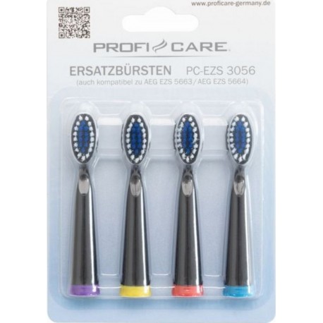 NC 4 Têtes De Rechange Pour Brosse À Dents Proficare Pc-ezs3056