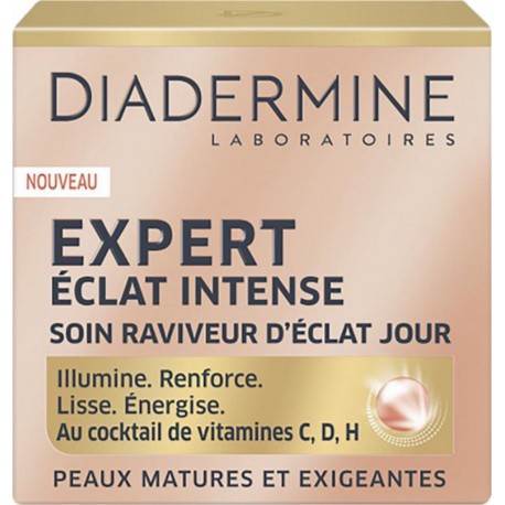 DIADERMINE Expert Éclat Intense Soin Raviveur d’Éclat Jour Peaux Matures et Exigeantes 50ml (lot de 2)