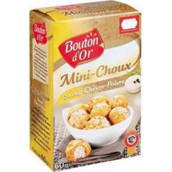 Bouton d’Or Mini-choux Chèvre Poivre 60g