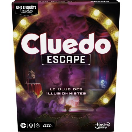 HASBRO GAMING Cluedo Escape Club Des Illusionnistes, Jeu D'Enquête Et Mystère