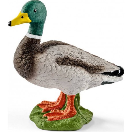 SCHLEICH Figurine Canard Coloré Schleich Peint À La Main