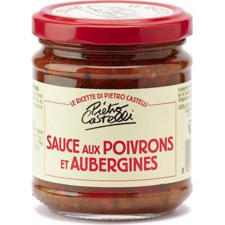 Pietro Castelli Sauce aux Poivrons et Aubergines 190g