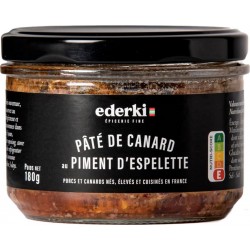 EDERKI Pâté de canard au piment d'Espelette 180g