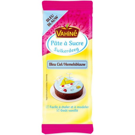 Vahiné Pâte à Sucre Bleu Ciel Goût Vanillé 250g (lot de 3)