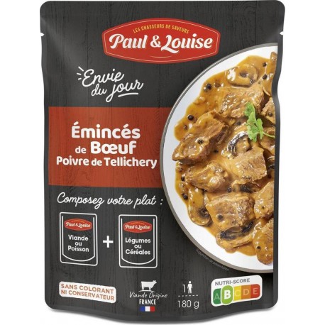 PAUL & LOUISE EMINCE BOEUF POIVRE 180g