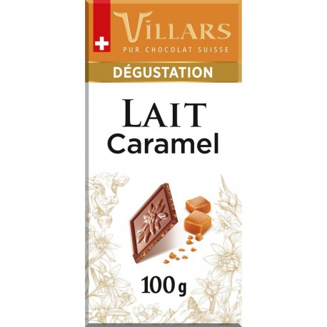 Villars Tablette Chocolat Lait Caramel 100g