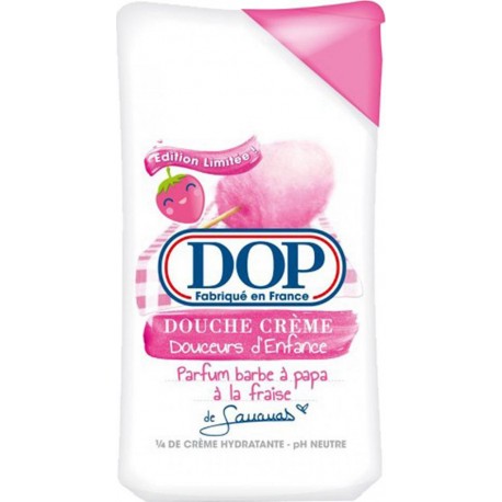 DOP Douche Crème Douceurs d’Enfance Parfum Barbe à Papa à la Fraise de Sananas 250ml (lot de 4)