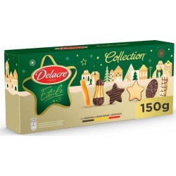 DELACRE Assortiment de Biscuits Étoile Collection Noël 150g