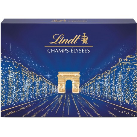 LINDT Assortiment de Chocolat Lait, noir, blanc, Champs-Elysées 973g