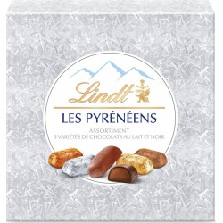 LINDT Assortiment de Chocolat au Lait, noir 204g