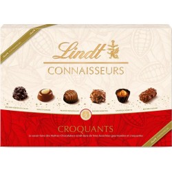 LINDT Assortiment de Chocolat Lait, noir, Lindt Connaisseurs 405g