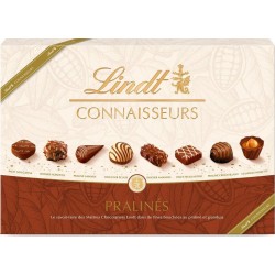 LINDT Boite de Chocolat au Lait praliné, Lindt Connaisseurs 409g