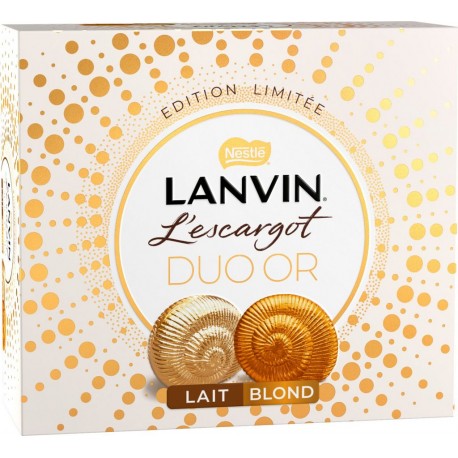 LANVIN Chocolat L'Escargot Edition Limitée Duo Or 329g