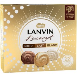 LANVIN Chocolat L'Escargot Trio Lait Blanc Noir 362g