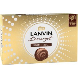 LANVIN Chocolat noir fourré au praliné Escargot 164g