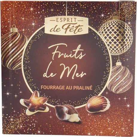 ESPRIT DE FETE Chocolats Fruits de Mer au praliné 250g