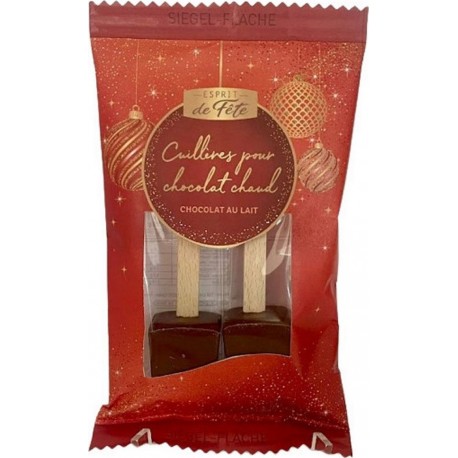 ESPRIT DE FETE Cuillères en chocolat au lait 60g