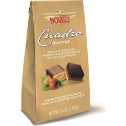 NOVI Pralinés Quatre Couches de Chocolats aux Noisettes d'Italie 150g