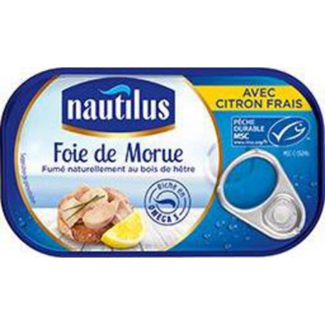 Nautilus Foie de Morue avec Citron frais 120g