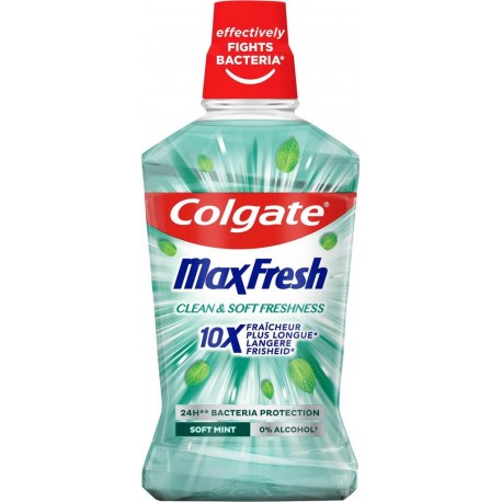 Colgate Bain de bouche Max Fresh Soft Mint Fraîcheur Délicate 500ml