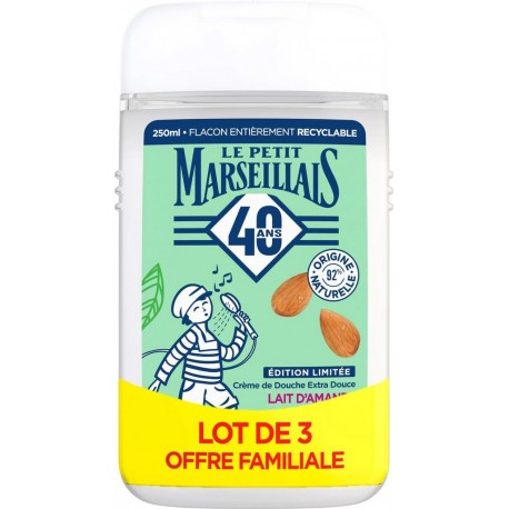 Le Petit Marseillais LAIT AMANDE DOUCE 3x250ml 750ml