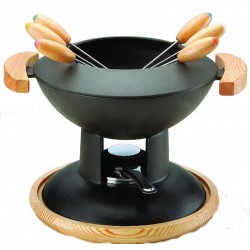 Baumalu Service à fondue en fonte forme wok