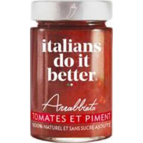 Italians Do It Better Sauca Arrabiata Tomates et Piment 190g