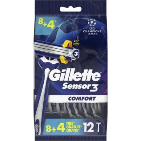 Gillette Lames de rasoir jetables x12