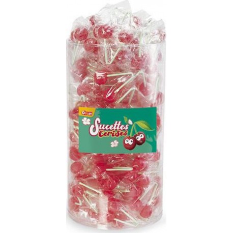 Fizzy sachet sucettes cerises Tubo x100 840g