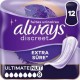 Always Serviettes fuites urinaires discreet night x12