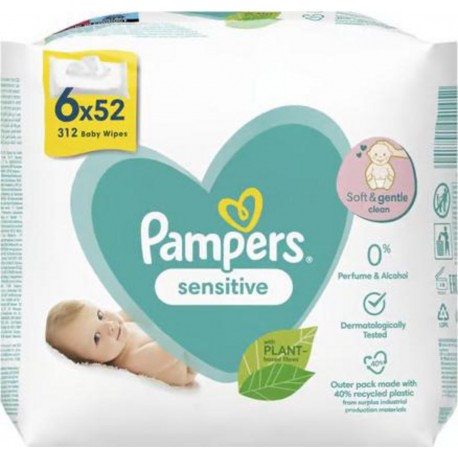 PAMPERS SENSITIVE 6x52