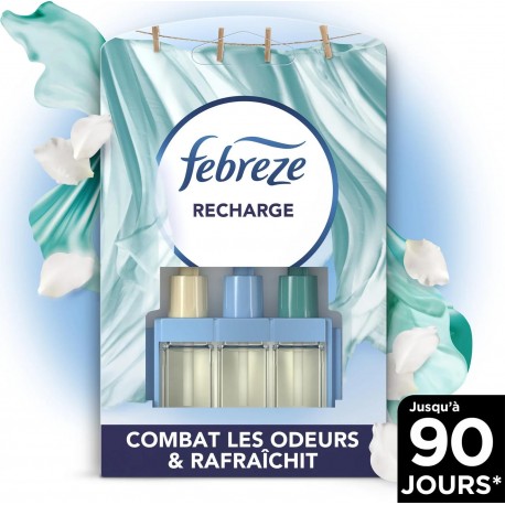 FEBREZE Recharge Désodorisant Linge Frais 3x20ml 60ml
