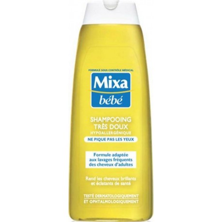 Mixa Bébé Shampooing Très Doux Ne Pique Pas Les Yeux 250ml (lot de 4)