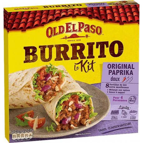 Old El Paso Kit pour Burritos Original Paprika 510g