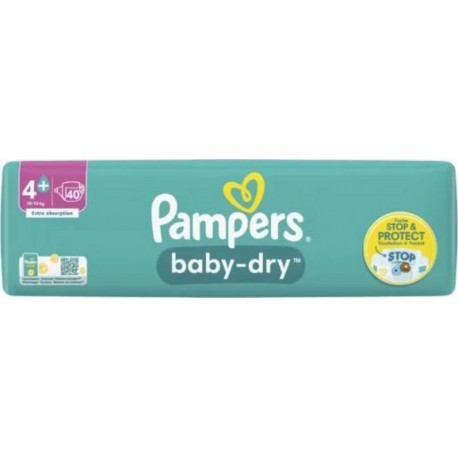 PAMPERS BABY DRY MEGA T4+ 10-15Kg x40