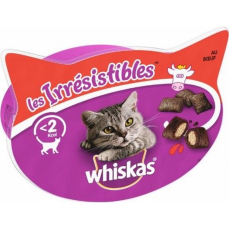 Whiskas Les Irrésistibles Friandises Au Boeuf Pour Chat 8x60g 480g