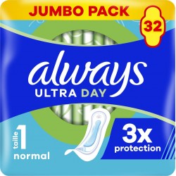Always Serviettes Hygiénique ULTRA DAY Normal T1 PACK x32