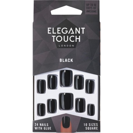 ELEGANT TOUCH FAUX ONGLES BLACK