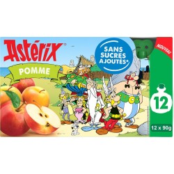 DELIS DELIS DELIS Compotes de Pomme Astérix DELIS pack de 12 gourdes