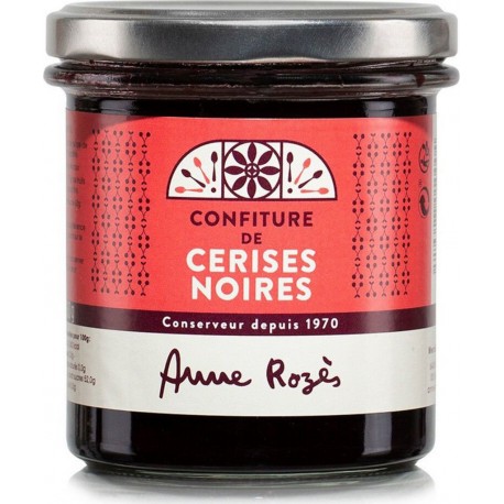 ANNE ROZES ANNE ROZES ANNE ROZES ROZES ROZES Confiture cerise noire ANNE ROZES 360g