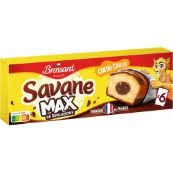 SAVANE SAVANE SAVANE Gâteaux max cœur choco SAVANE 6 unités
