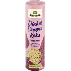 ALNATURA Biscuits épeautre fourrés cacao amer 330g