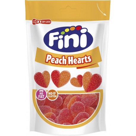 FINI Bonbons cœur de pêche 165g