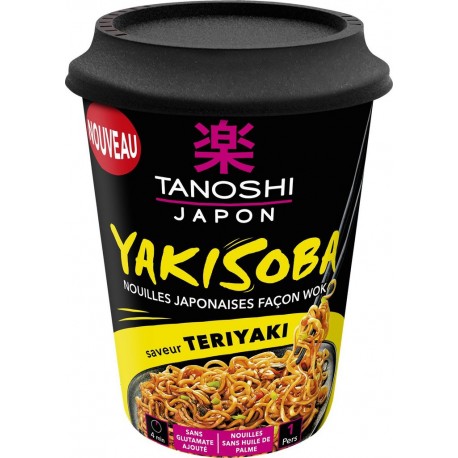 TANOSHI Nouilles japonaises façon wok le bol de 90g