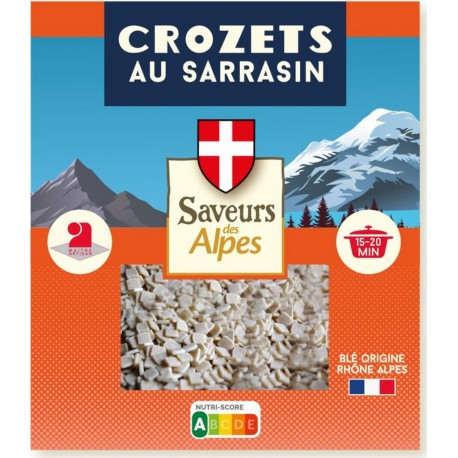 SAVEURS DES ALPES Pâtes crozets sarrasin 400g